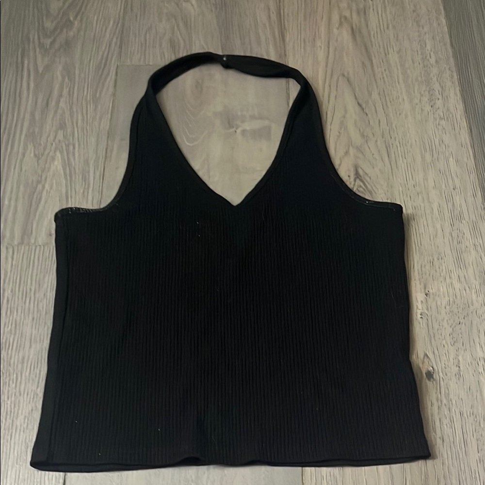 Black Halter Top